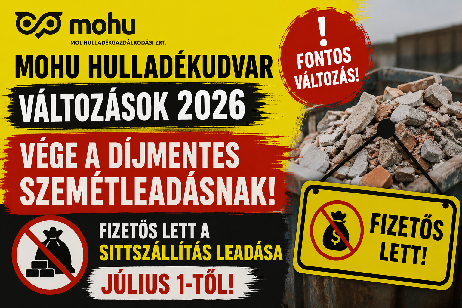 MOHU áremelés július 1-től